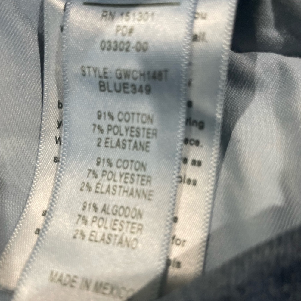 Good American Blue Distressed Skinny Jeans Size 12/31 - Picture 4 of 5